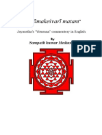 Vamakesvari-Matam English Translation of Jayaratha's Sanskrit Commentary - Sampath Sharma