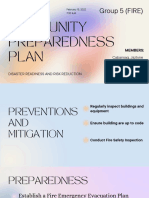 Community Preparedness Plan: Group 5 (FIRE)