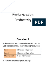 Week 2 Practice Questions - Productivity