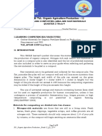 TLE/ TVL-Organic Agriculture Production - 12: Prepare Composting Area and Raw Materials Quarter 2 Week 4