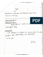 Determination of Center of Pressure of A Submerged Body