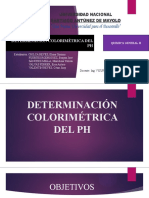 Determinación Colorimétrica de PH