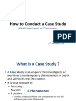 AP 405 - SEMINAR - SN Lecture - How To Conduct A Case Study