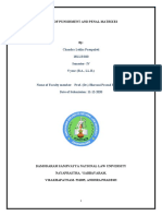 The Basis of Punishment and Penal Matrixes: Chandra Lekha Pasupuleti 18LLB 020 Semester-IV 5 Year (B.A., LL.B.)