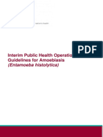 Interim Public Health Operational Guidelines For Amoebiasis: (Entamoeba Histolytica)