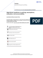 Algorithmic Prediction in Policing - Assumptions, Evaluation, and Accountability MOSES e CHAN