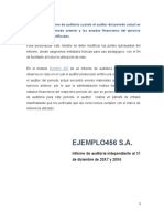 Mod. Informe de Auditoria Cuando El Auditor Del Periodo Actual Es Diferente Al Del Periodo Anterior