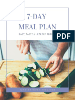 7-DAY Meal Plan: Easy, Tasty & Healthy Recipes