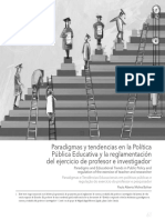 Paradigmas y Tendencias en La Política Pública Educativa y La Reglamentación Del Ejercicio de Profesor e Investigador