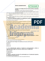 Oposición Auxiliar Administrativo Promoción Interna Junta de Castilla y León. Test Fuentes Del Derecho Administrativo