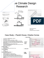 Passive Climate Design Research: Work Presented By: Aditi Padhi Graduate Research Assistant