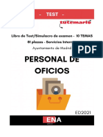 LIBRO DE TEST PERSONAL DE OFICIOS SERVICIOS INTERNOS AYUNTAMIENTO DE MADRID ED.2021 Wbklyb