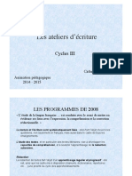 Atelier D Ecriture Cycle 3