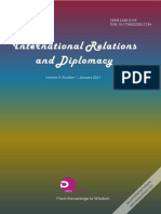 International Relations and Diplomacy (ISSN2328-2134) Volume 9, Number 01,2021