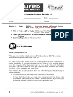 TVL - Computer Systems Servicing - 12: Tle - Iacss9-12Sucs-Iiia-E37