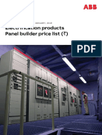 Panel Builder Pricelist Effective 10th Jan 2019