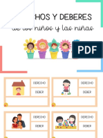 Tarjetas para Diferenciar Derechos y Deberes