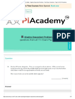 11 Plus (11+) Maths - Algebra Dependent Problems - Past Paper Questions - Page 3 of 5 - Pi Academy