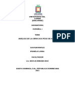 Analisis de La Obra Dos Pesos de Agua