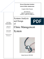 Clinic DFD Context Diagram