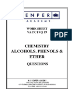 Alcohols, Phenols & Ether - Questions