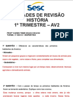 Caa - 5º Ano - Atividade de Revisão - História - Av2 - 1º Trimestre