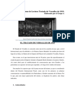 Informe de Lectura Tratado de Versalles