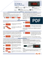 NTC-PTC/ P R V-I I-V/ Pt100 TC: Regulador Electrónico de 2 Puntos de Intervención Teclas