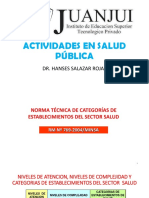 03 Categorías de Establecimientos Del Sector Salud