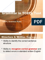 Course 2 Grammar in TOEFL Test