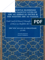 The Subtle Blessings in The Saintly Lives of Abu Al Abbas Al Mursi - Kitab Lataif Al Minan English