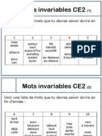 Mots in Variables Ce2