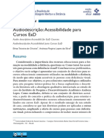 Audiodescrição Acessibilidade para Cursos EaD