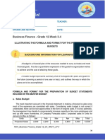 Business Finance (Quarter 1 - Weeks 3 & 4)