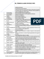 Definition, Terms & Laws Physics F4F5: Form 4