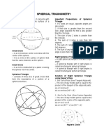 Spherical Trigonometry: Spherical Trigonometry - It Concerns With Important Propositions of Spherical Triangle