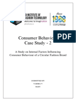 A Study On Internal Factors Influencing Consumer Behavior of A Circular Fashion Brand