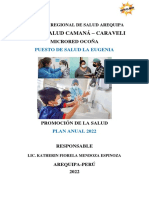 Plan Anual de Promoción de La Salud