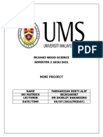 Mini Project Wood Science