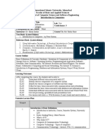 1 - Course Description & Outline - Introduction To ICT