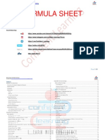 Formula Sheet: Topic Cover