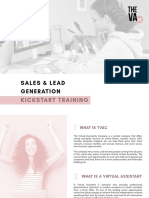 Sales and Lead Generation Kickstart Training