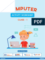 Class 1 Computer Activity Worksheet