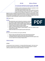 SECUENCIA: El Proceso de Construcción Del Estado Nacional Argentino (1853-1880)