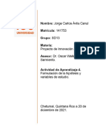 Actividad de Aprendizaje 4. Formulación de La Hipótesis y Variables de Estudio.