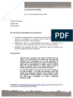 Secuencia Didáctica para Trabajar Los Derechos Del Niño