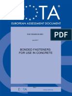 ETA Bonded Fasteners For Use in Concrete