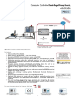 Computer Controlled Centrifugal Pump Bench, With SCADA: Edibon System