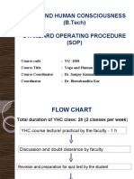 Yoga and Human Consciousness (B.Tech) Standard Operating Procedure (SOP)