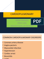 Cardiopulmonary: Hafsa Siddiqui Ifrah Laiq Maham Fazal Ur Rahman